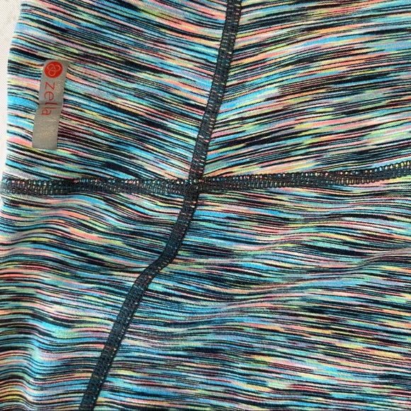 Zella Multi-colored Cosmic Space Dye Cropped Leggings, Size M - Picture 9 of 9